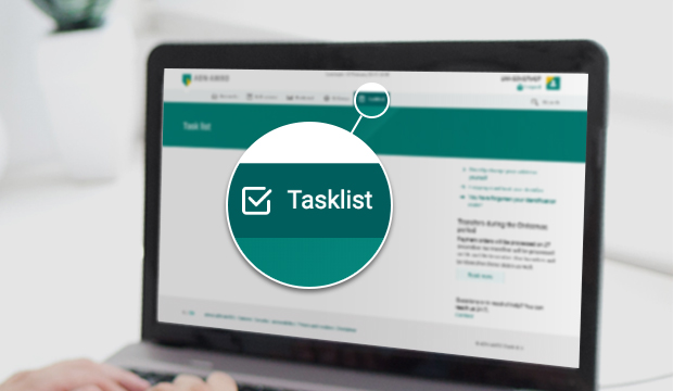 What you can do under 'Task list' in Internet Banking