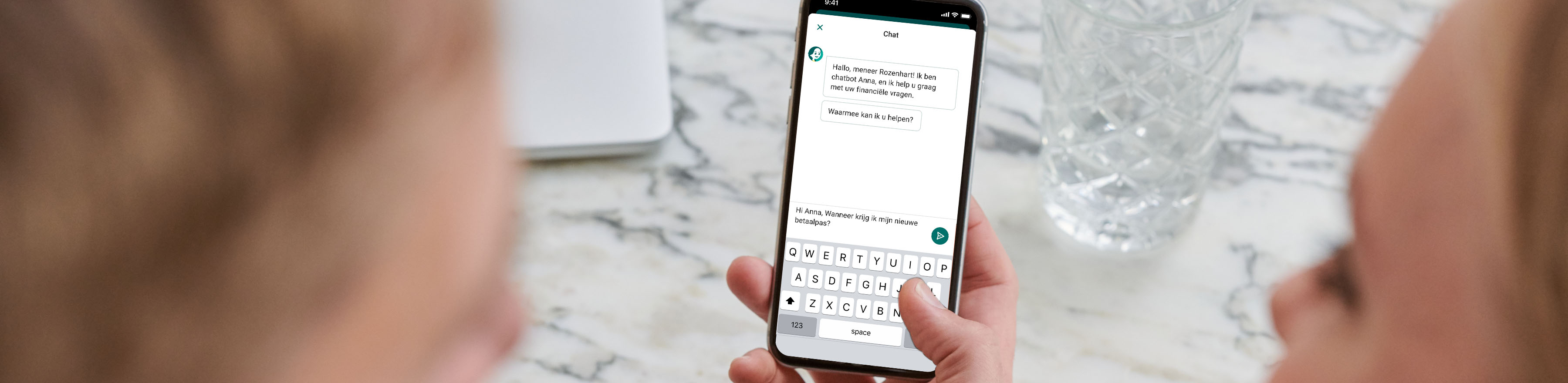 Contact via chat en chatbot